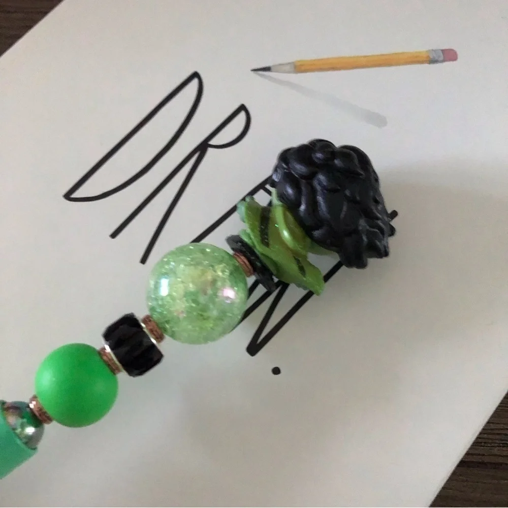 Disney Doorables: Encanto: Bruno handmade beaded pen